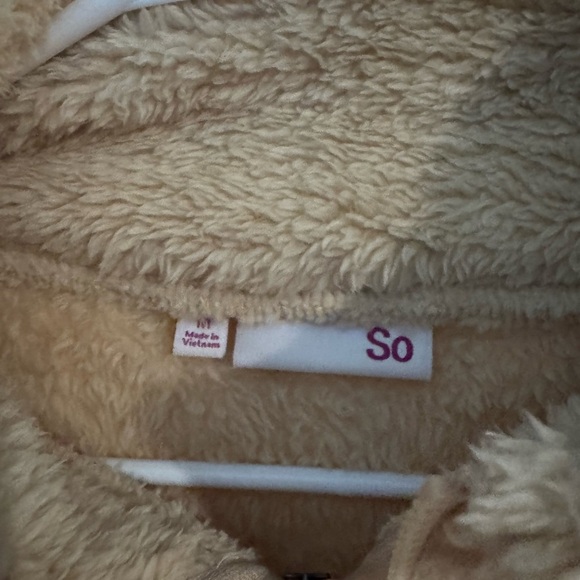 Cozy Tan Fleece Jacket - Picture 2 of 4